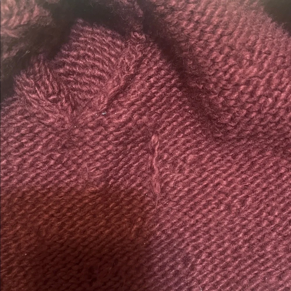 Deep Red Knit Kids Jacket - Picture 3 of 4